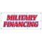 Signmission MILITARY FINANCING BANNER SIGN army navy marines finance credit B-96 Military Financing - alternate 1